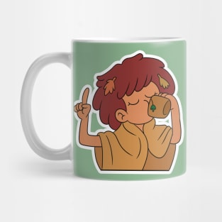Anne Amphibia drinking tea Mug